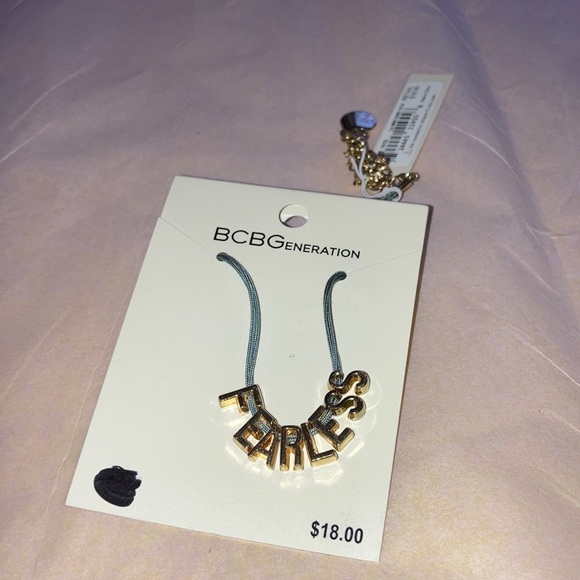 BCBGeneration "FEARLESS" Mini Cord Necklace NWT - Picture 3 of 5